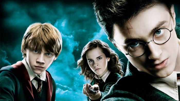 Harry Potter, Ron Weasley, and Hermione Granger