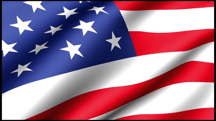 American Flag Waving