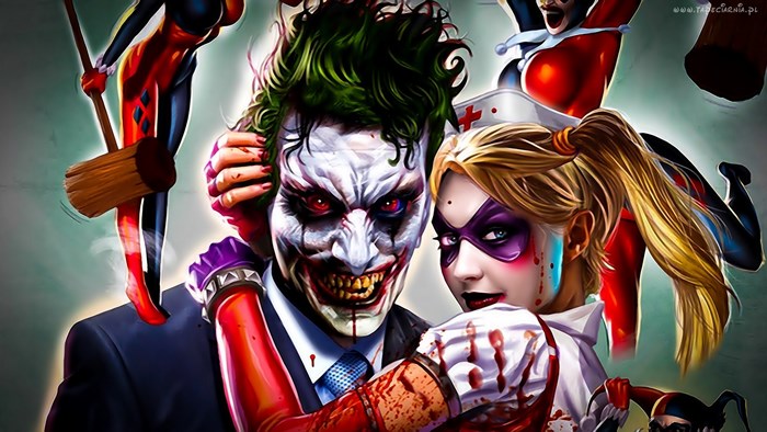 The Joker and Harley Quinn from Batman