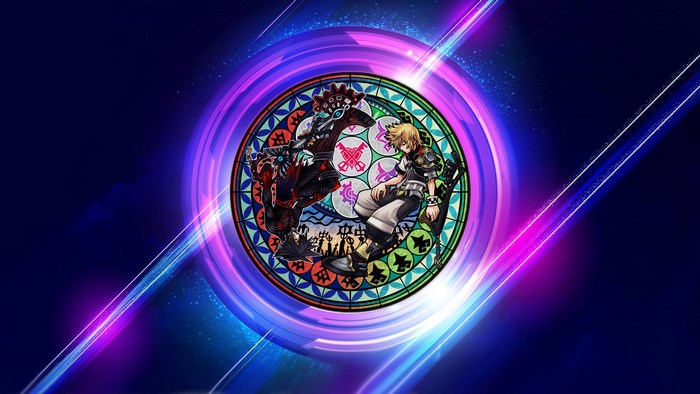 Sora and Roxas from Kingdom Hearts in Stained Glass