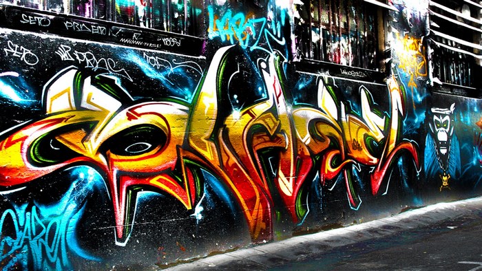 Graffiti art on a wall