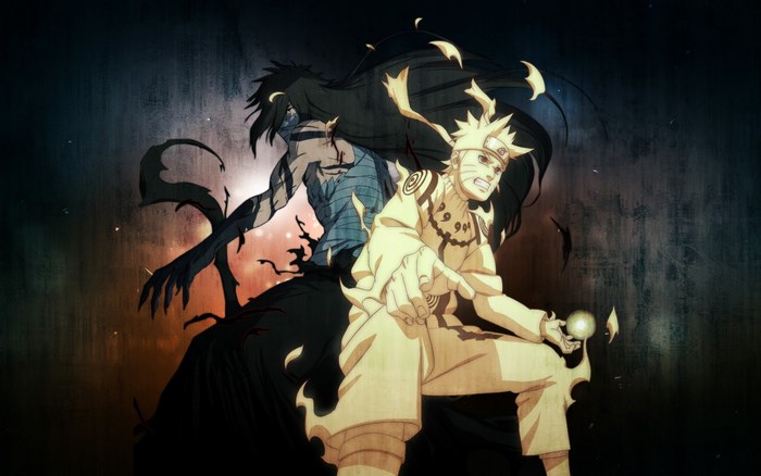 Naruto Uzumaki and Sasuke Uchiha from Naruto