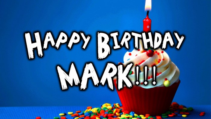 Happy Birthday Mark Cupcake