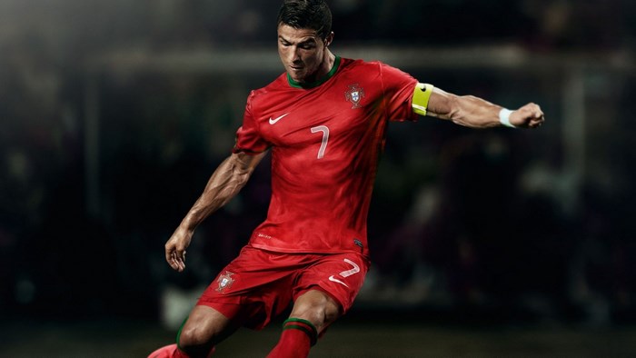 Cristiano Ronaldo in Portugal Soccer Jersey