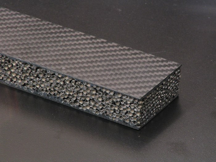 Carbon fiber composite honeycomb structure