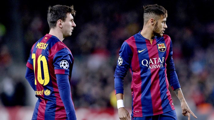 Lionel Messi and Neymar Jr. from FC Barcelona