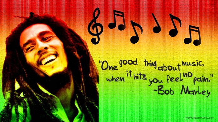 Bob Marley quote about music