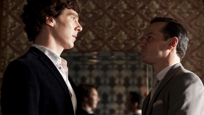 Sherlock Holmes and Moriarty face off