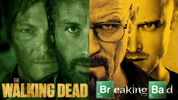 The Walking Dead and Breaking Bad characters