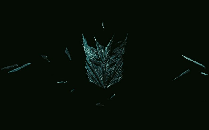Transformers logo with shards