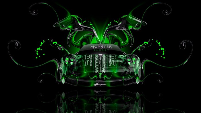 Monster Energy Pagani Huayra car