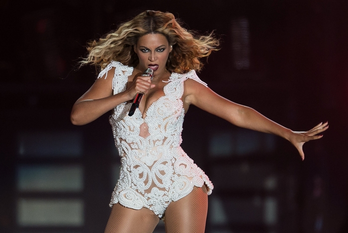 Beyoncé performing on stage