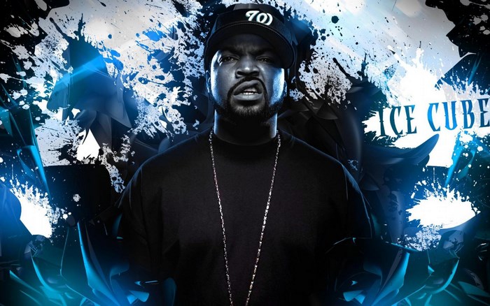 Ice Cube with "70" hat and chain
