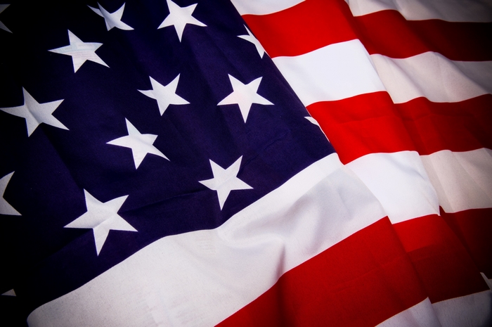 American Flag Close-up