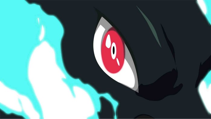 Fiery Charizard Eye with Blue Flames