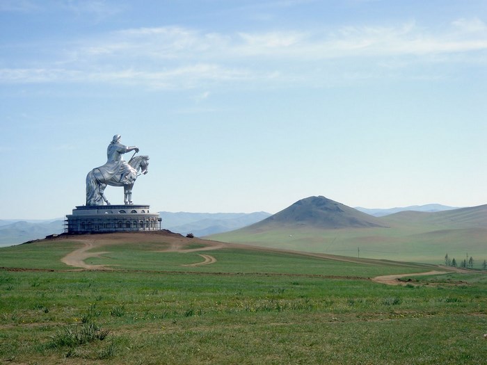 Genghis Khan Equestrian Statue in Mongolia
