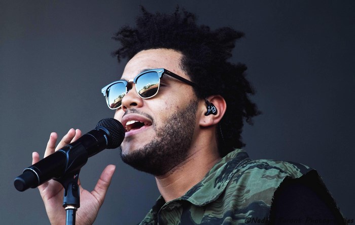 The Weeknd performing live
