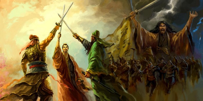 Romance of the Three Kingdoms heroes with armies