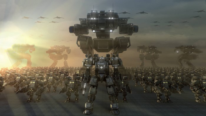 Supreme Commander 2 robots and aircraft