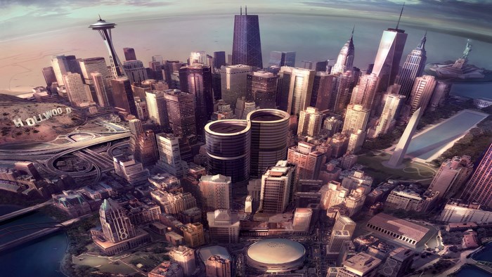 Foo Fighters Sonic Highways cityscape montage
