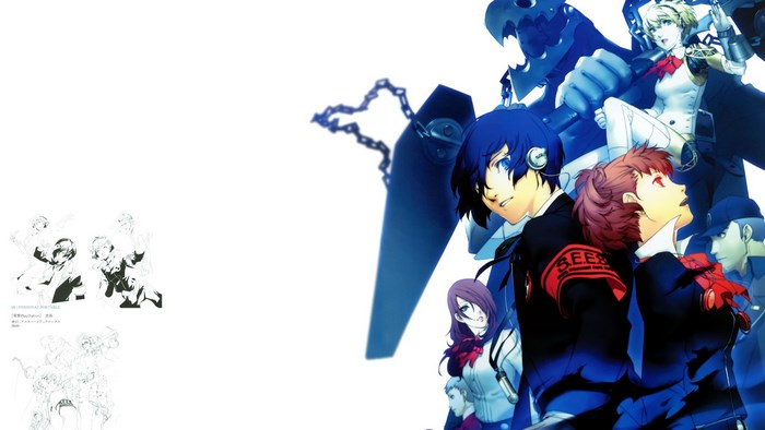 Persona 3 Portable characters with Persona