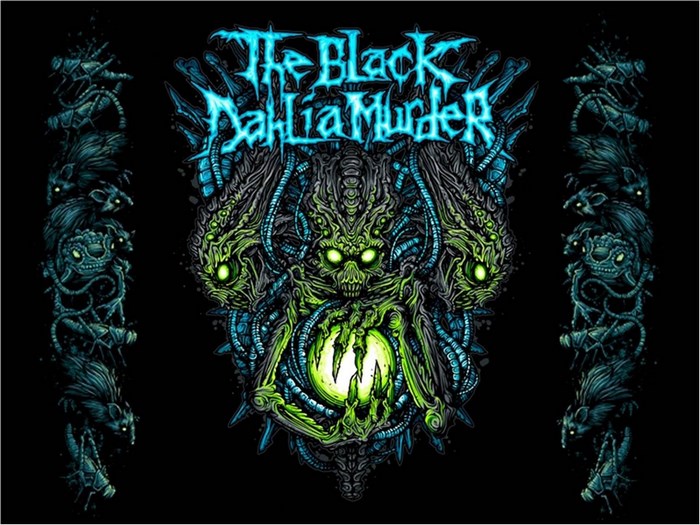 The Black Dahlia Murder band logo with monster and rats
