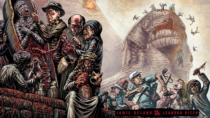 Crossed Badlands: Mummies and Tourists Attacked by Zombies