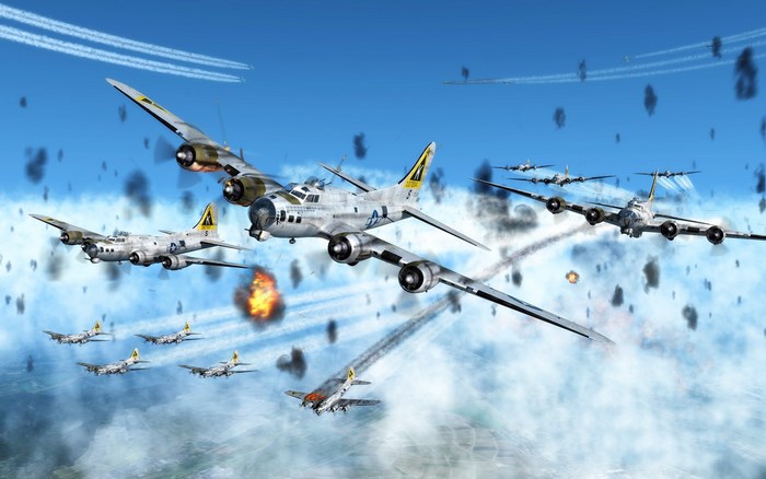 Boeing B-17 Flying Fortress aerial combat