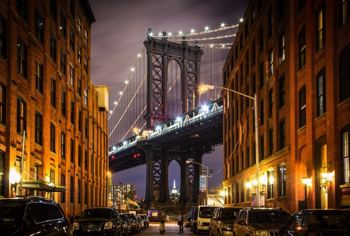 Manhattan Bridge at Night
