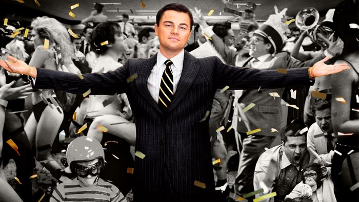 Leonardo DiCaprio in The Wolf of Wall Street
