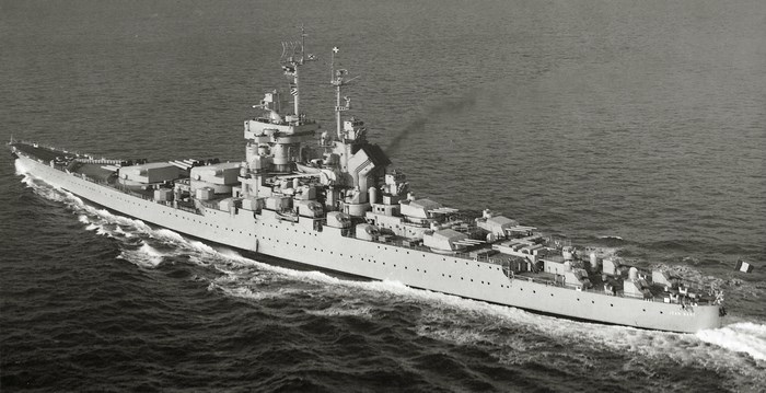 French battleship Jean Bart underway