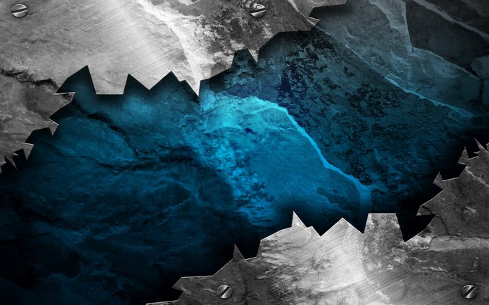 Grunge Metal and Blue Marble Texture
