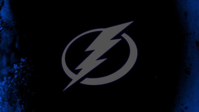 Tampa Bay Lightning logo on black background
