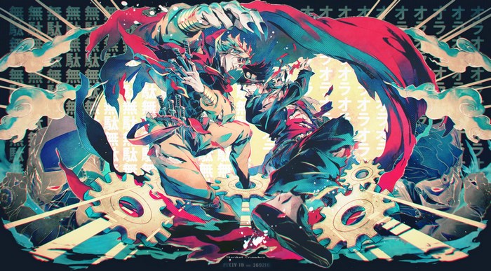 Jotaro Kujo and DIO from JoJo's Bizarre Adventure