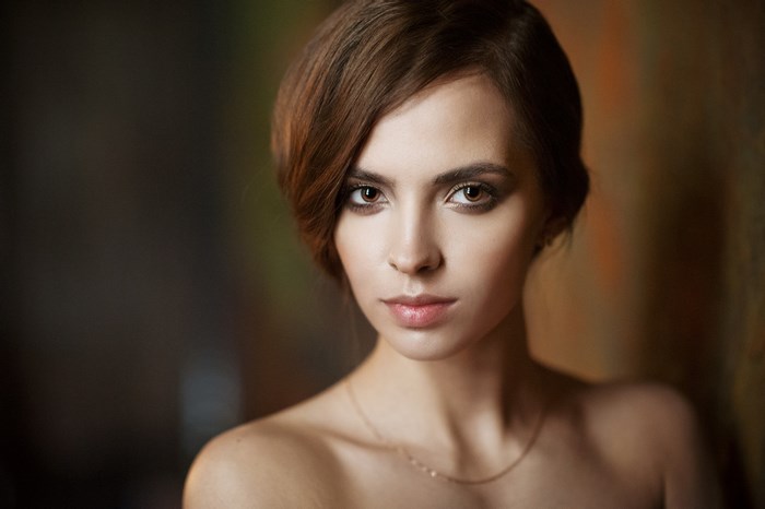 Portrait of a young woman by Victoria Lukina
