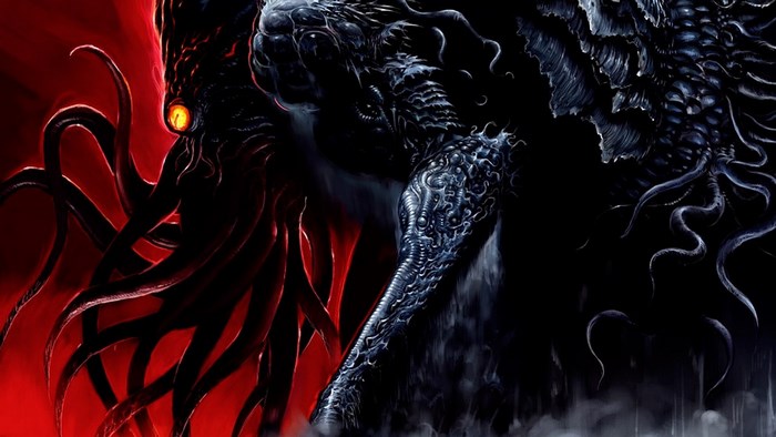 Cthulhu monster with tentacles and eye