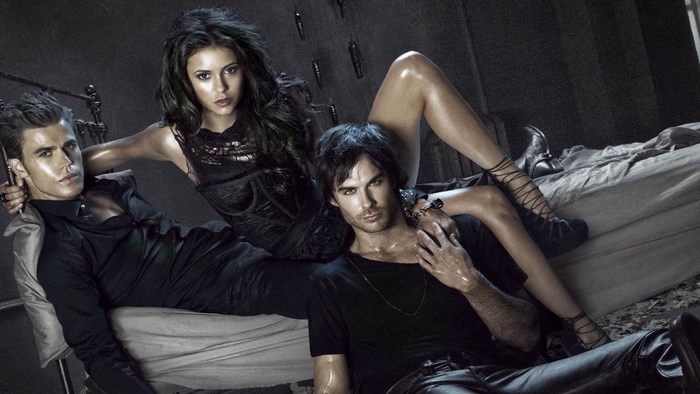 The Vampire Diaries: Stefan, Elena, and Damon