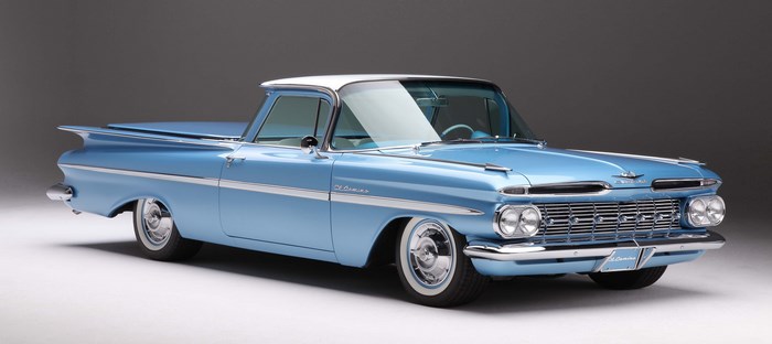 1959 Chevrolet El Camino light blue