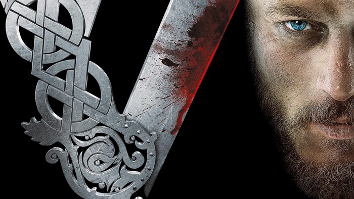 Vikings Ragnar Lothbrok and sword