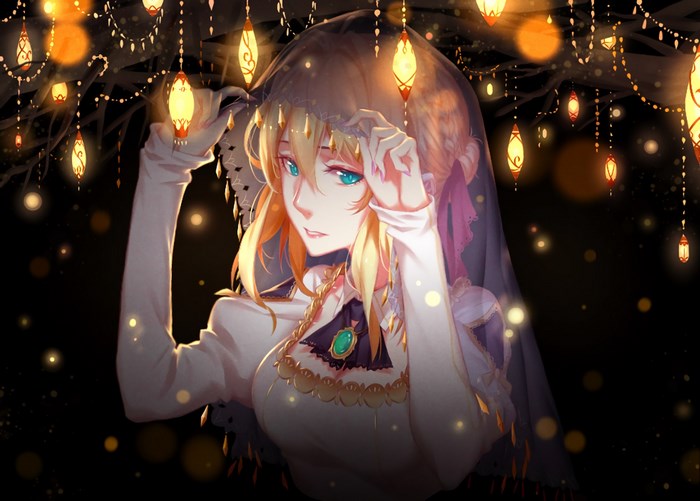 Violet Evergarden with Lanterns