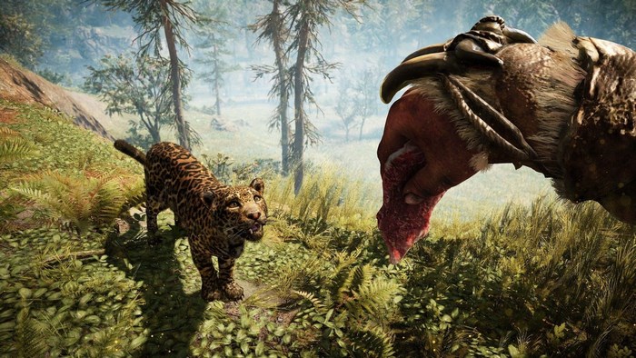 Far Cry Primal: Jaguar and Creature with Meat