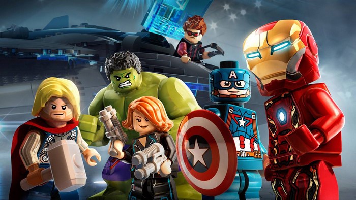 Lego Avengers Iron Man, Captain America, Hulk, Thor, Black Widow, Hawkeye