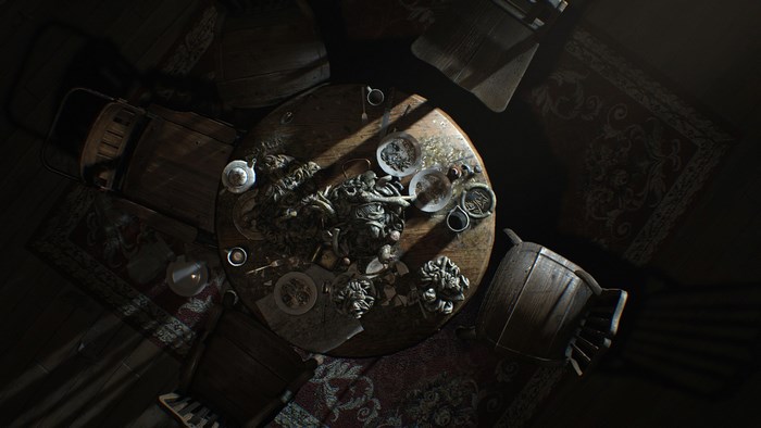 Resident Evil 7: Biohazard collection table setting