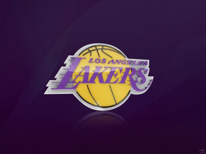 Los Angeles Lakers logo on purple background