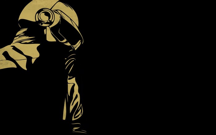 Daft Punk robot silhouette