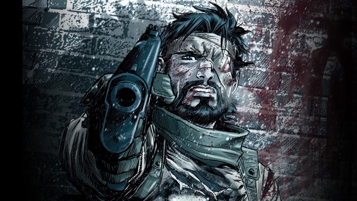The Punisher holding a gun