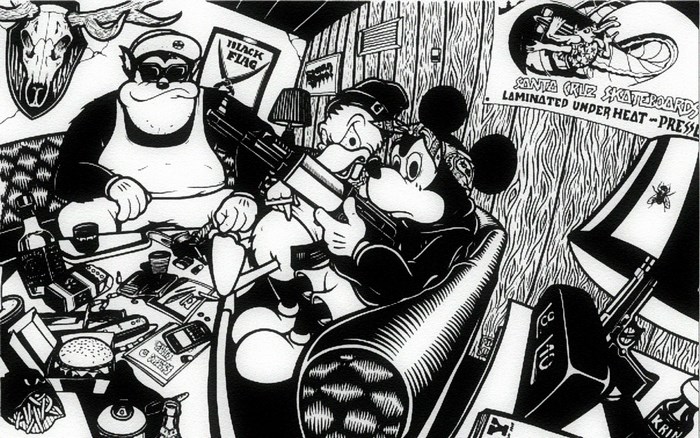 Mickey Mouse and Friends with Guns