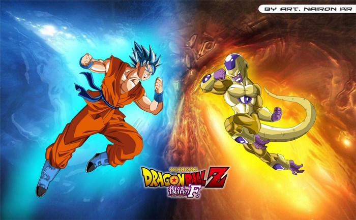 Goku and Golden Frieza from Dragon Ball Z: Resurrection 'F'