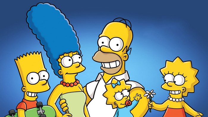 The Simpsons family portrait