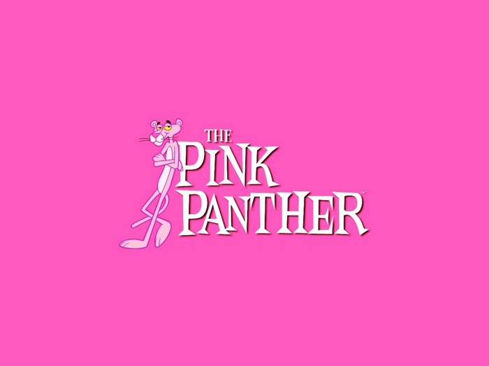 The Pink Panther cartoon character and title